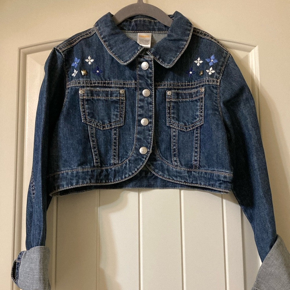 Girls Cropped Gymboree Denim Jacket